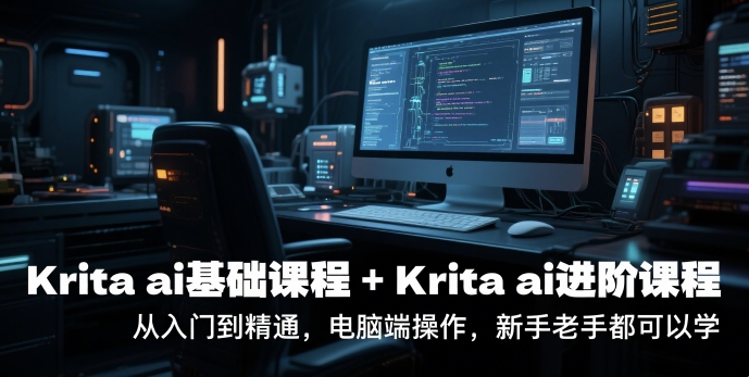 krita ai基础课程+Krita ai进阶课程，从入门到精通，电脑端操作，新手老手都可以学-富爸爸项目圈