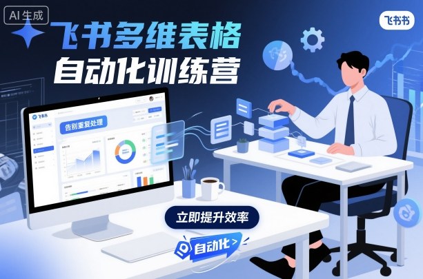 飞书多维表格自动化训练营，手把手教你告别重复处理，用多维表格开启高效办公新模式-富爸爸项目圈