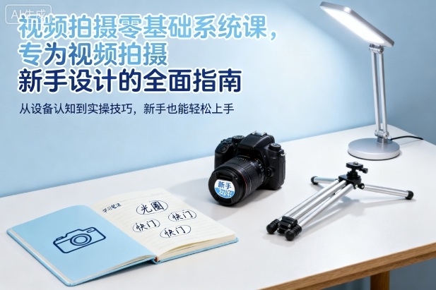 视频拍摄零基础系统课，专为视频拍摄新手设计的全面指南-富爸爸项目圈