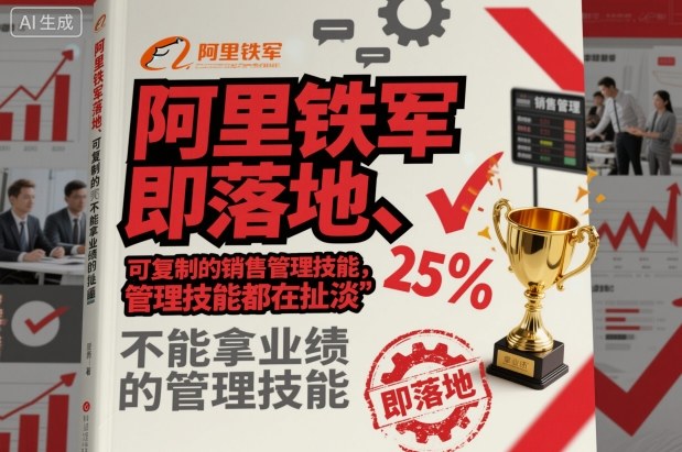 阿里铁军即落地、可复制的销售管理技能，不能拿业绩的管理技能都在扯淡-富爸爸项目圈