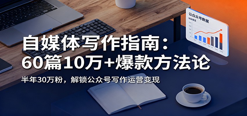 自媒体写作指南：60篇10万+爆款方法论，半年30万粉，解锁公众号写作运营变现-富爸爸项目圈