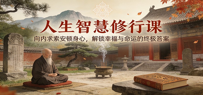 人生智慧修行课：向内求索安顿身心，解锁幸福与命运的终极答案-富爸爸项目圈