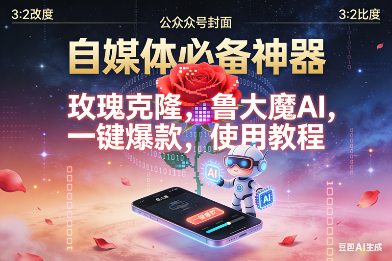 （16912期）玫瑰克隆神器，鲁大魔，ai，自媒体必备软件，一键爆款工具，详细教程-富爸爸项目圈