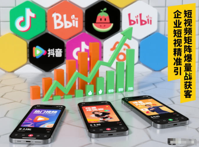 企业短视频精准引流矩阵获客，短视频矩阵爆量战法-富爸爸项目圈