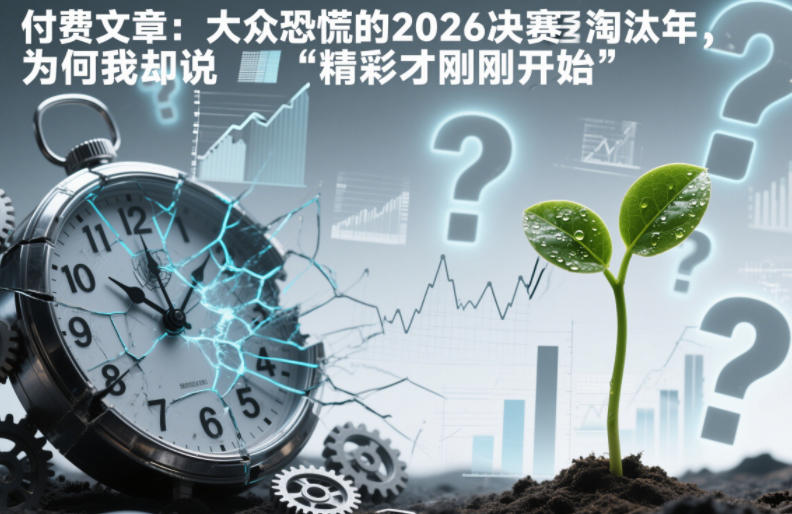 付费文章：大众恐慌的2026决赛淘汰年，为何我却说“精彩才刚刚开始”？-富爸爸项目圈